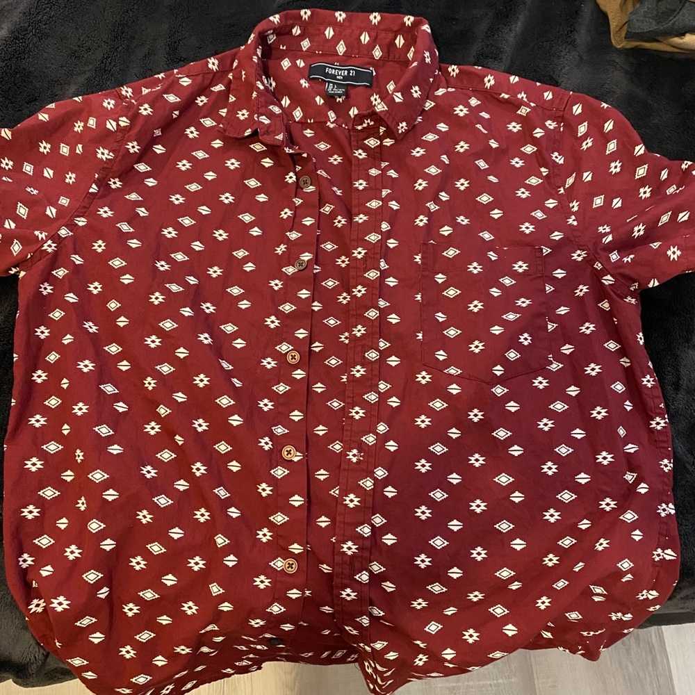 Men’s button up tribal shirt